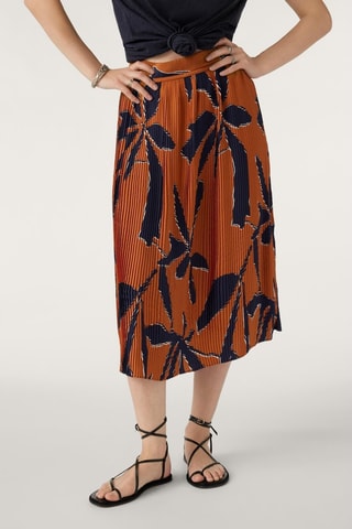Jupe plissée taille haute Kiko - Camel