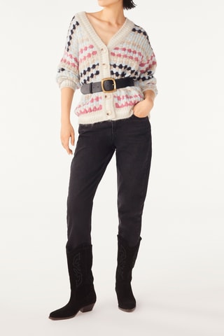 Gilet en laine et alpaga Salto - Beige