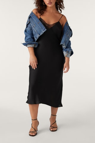 Robe midi Clelia - Noir