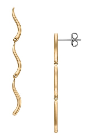 Pendientes Essential Waves - Dorado