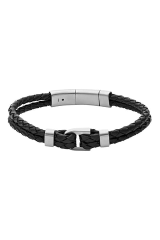Bracciale - Nero e argentato