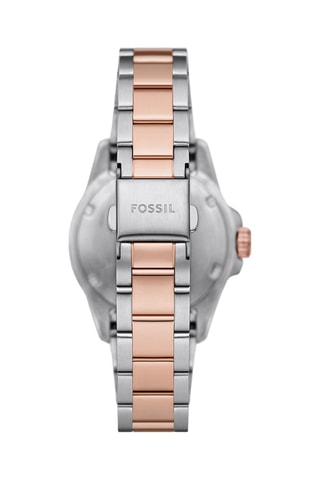 Reloj de cuarzo de acero - Plateado y rosa dorado