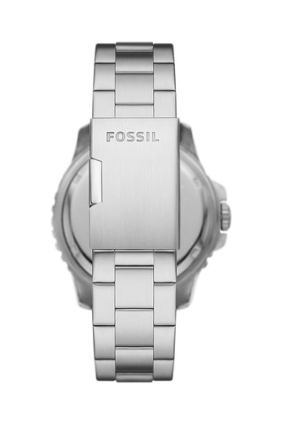 Montre à quartz en acier - Argenté et noir