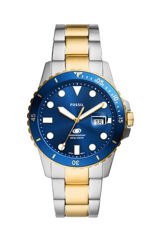 Orologio al quarzo in acciaio - Argentato e dorato