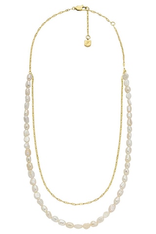 Collar - Dorado y blanco 