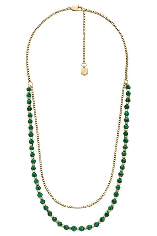 Collar - Dorado y verde