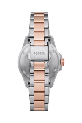 Reloj de cuarzo de acero - Plateado y rosa dorado