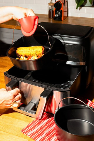 Plat rond avec anse AirFryer - 20 x 19 cm - 1,6 l
