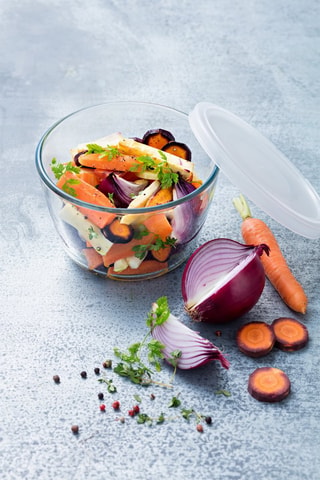 Plat de conservation rond en verre borosilicate Cook & Freeze - 60 cl