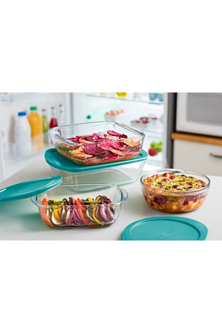 Plat de conservation rectangulaire en verre borosilicate Cook & Store - 2,5 l