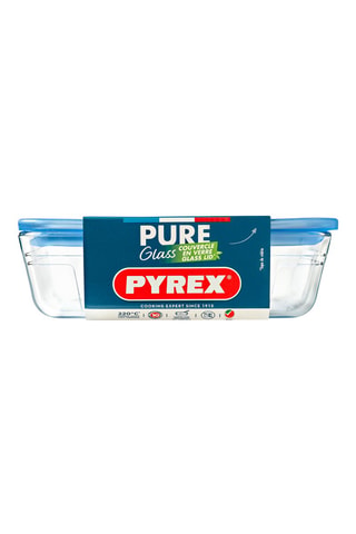 Plat de conservation rectangulaire en verre borosilicate Pure Glass - 1,5 l