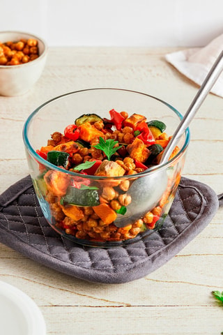 Plat de conservation rond en verre borosilicate Cook & Freeze - 1,1 l