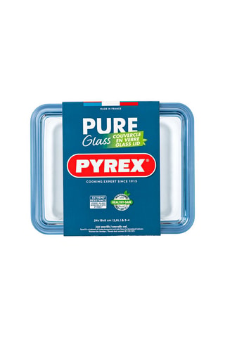 Plat de conservation rectangulaire en verre borosilicate Pure Glass - 2,6 l