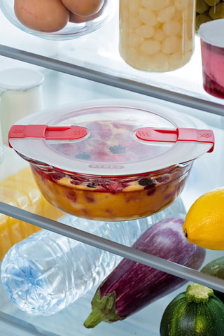 Plat de conservation rond en verre borosilicate Cook & Heat - 1,1 l