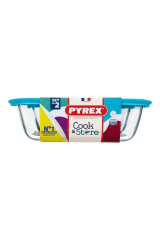 2 boîtes de conservation en verre Cook & Store Mix&Match - 1,2 et 2,5 l