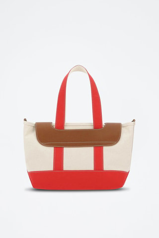 Leren Shopper - Rood en Bruin