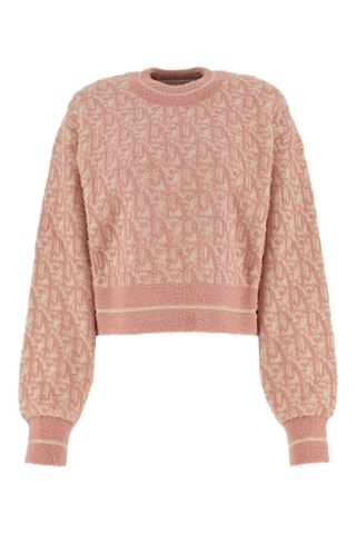 Scheerwollen Trui - Beige en roze