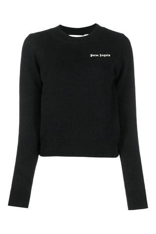 Merinoswollen en Kasjmier Trui Slim Fit - Zwart