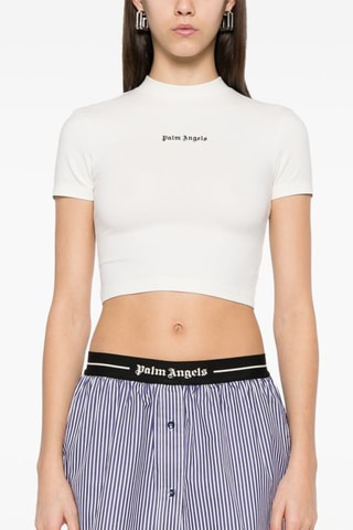 Cropped T-shirt - Wit