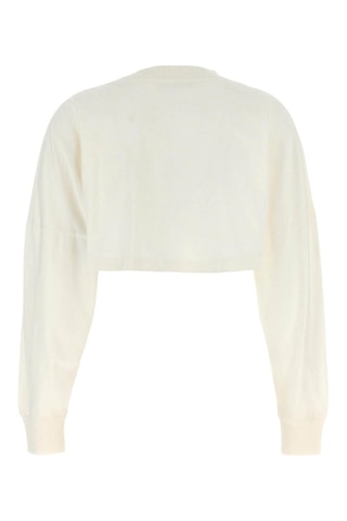 Cropped T-shirt - Ecru