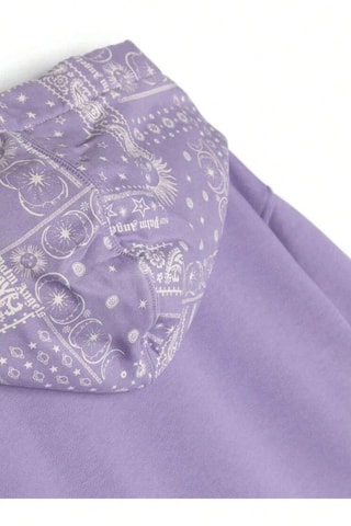 Sweater met Capuchon - Lichtpaars