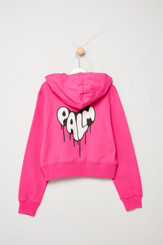 Sweater met Capuchon - Fuchsia