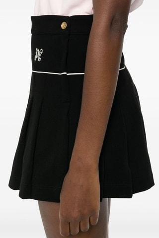 Plissérok met Hoge Taille- Zwart