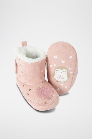 Chaussons fourrés - Rose