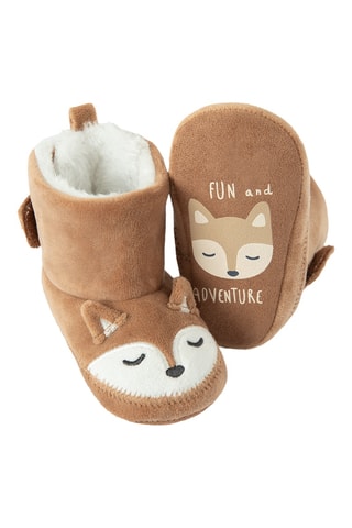 Chaussons fourrés - Marron
