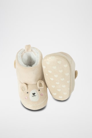 Chaussons fourrés - Beige