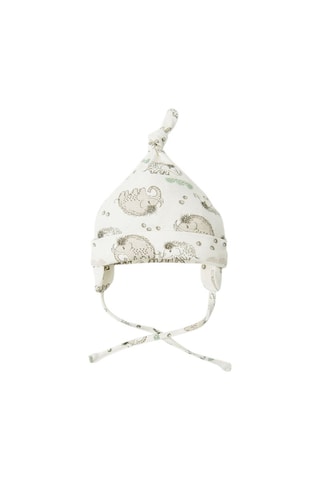 2 bonnets aviateurs - Vert menthe et blanc