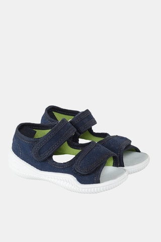 Sandales en jean - Bleu marine
