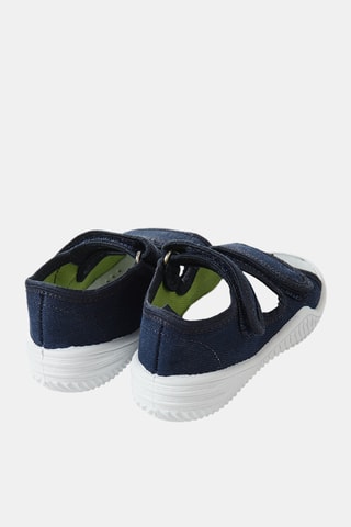Sandales en jean - Bleu marine