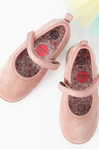 Ballerines en velours - Rose