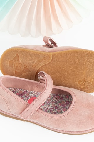 Ballerines en velours - Rose