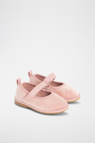 Ballerines en velours - Rose