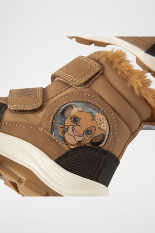 Bottines fourrés Simba Le Roi Lion Disney - Marron