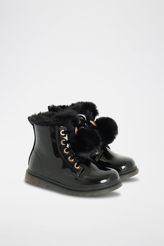 Bottines vernies fourrées - Noir