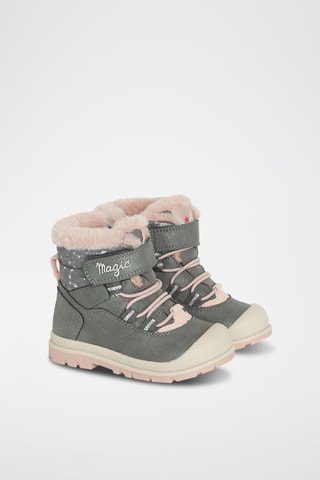 Bottines fourrées - Gris clair