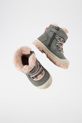 Bottines fourrées - Gris clair