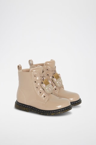 Bottines vernies - Beige
