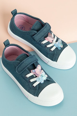 Baskets pailletées - Bleu marine