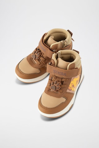 Baskets montantes Simba Le Roi Lion Disney - Marron