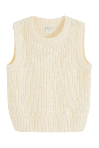 Pull sans manches - Ecru