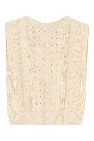 Pull sans manches - Beige
