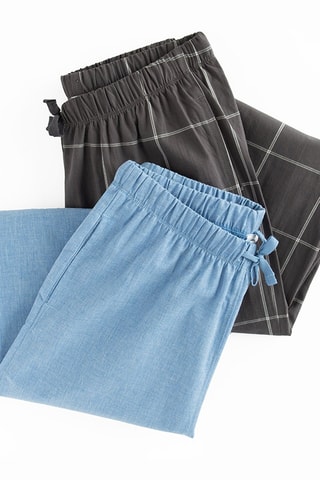 2 pantalons - Anthracite et ciel
