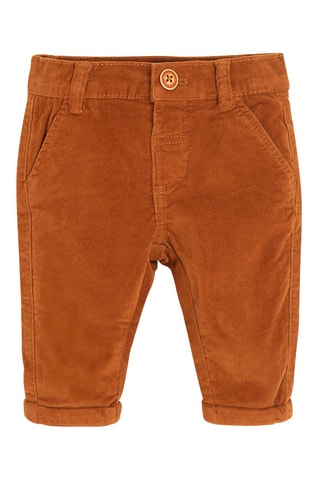 Pantalon en velours - rouge brique