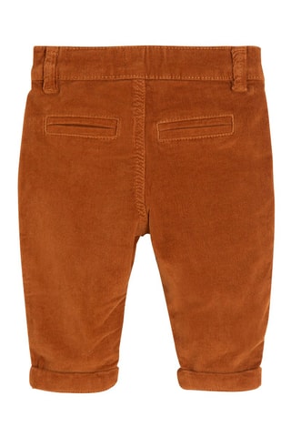 Pantalon en velours - rouge brique