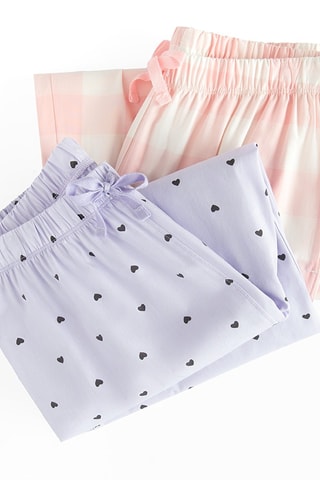 2 pantalons - Rose et violet