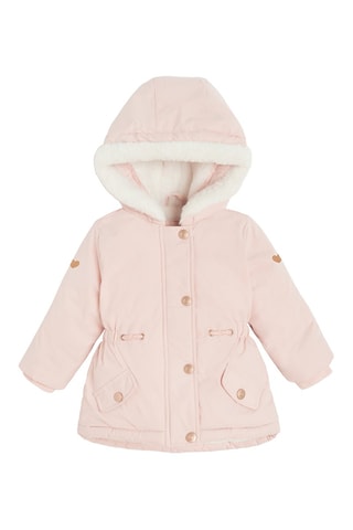 Parka à capuche - Rose poudré
